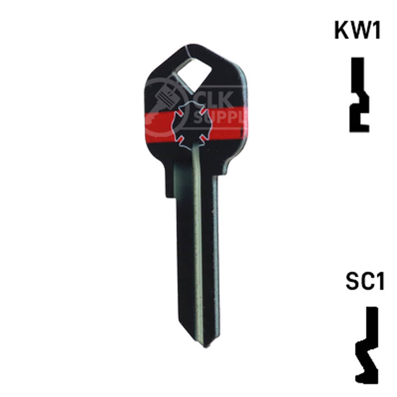 Happy Keys- Firefighter Key (Choose Keyway) Residential-Commercial Key Howard Keys