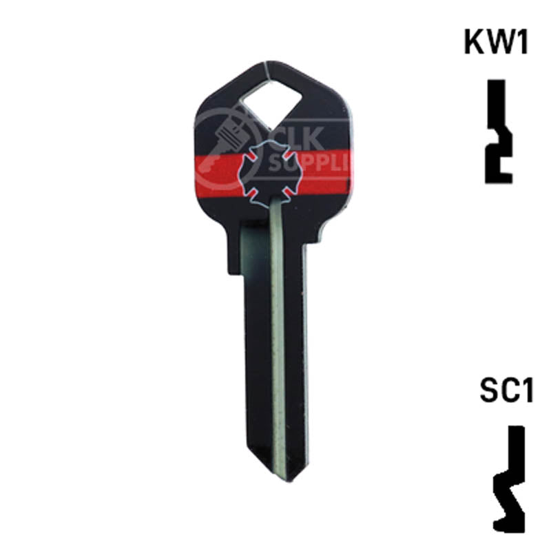 Happy Keys- Firefighter Key (Choose Keyway) Residential-Commercial Key Howard Keys
