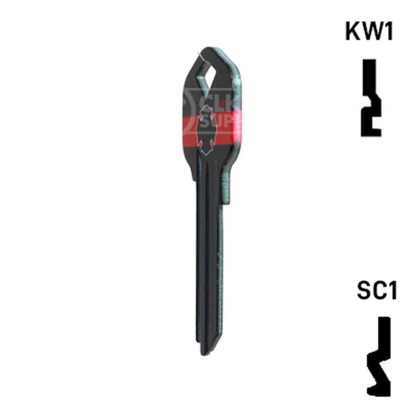 Happy Keys- Firefighter Key (Choose Keyway) Residential-Commercial Key Howard Keys