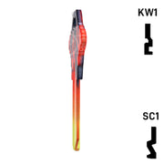 Happy Keys- Flames Key (Choose Keyway) Residential-Commercial Key Howard Keys