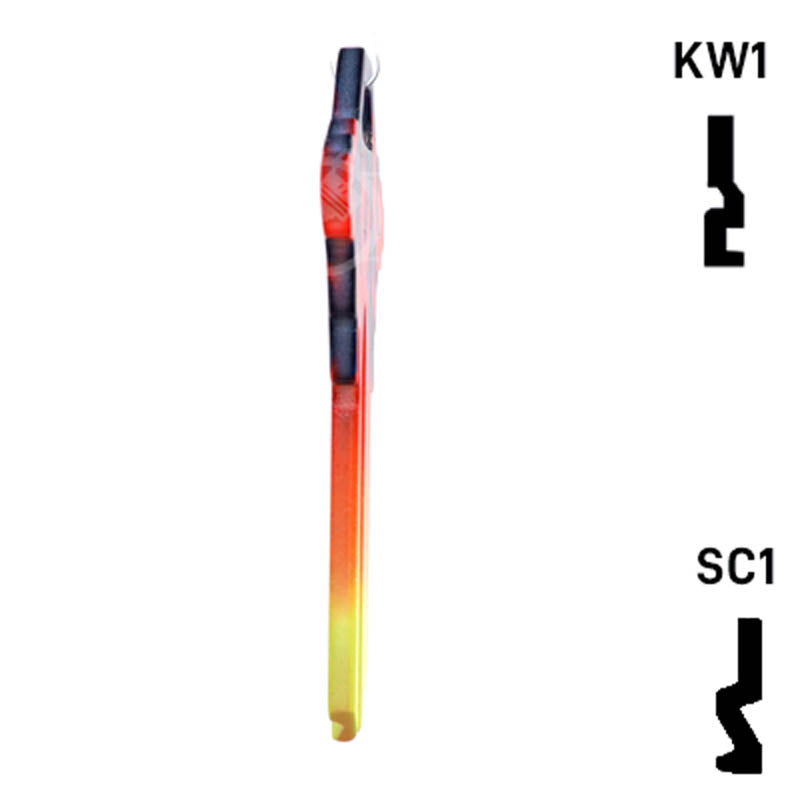 Happy Keys- Flames Key (Choose Keyway) Residential-Commercial Key Howard Keys