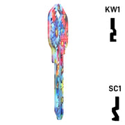 Happy Keys- Flowers Key (Choose Keyway) Residential-Commercial Key Howard Keys