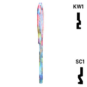 Happy Keys- Flowers Key (Choose Keyway) Residential-Commercial Key Howard Keys