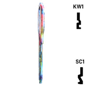 Happy Keys- Flowers Key (Choose Keyway) Residential-Commercial Key Howard Keys