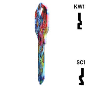 Happy Keys- Flowers Key (Choose Keyway) Residential-Commercial Key Howard Keys