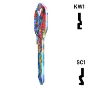 Happy Keys- Flowers Key (Choose Keyway) Residential-Commercial Key Howard Keys