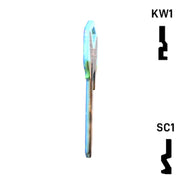 Happy Keys- German Shepherd Key (Choose Keyway) Residential-Commercial Key Howard Keys
