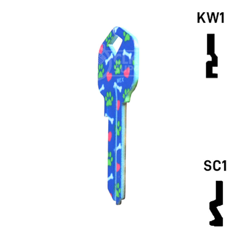 Happy Keys- German Shepherd Key (Choose Keyway) Residential-Commercial Key Howard Keys