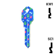 Happy Keys- German Shepherd Key (Choose Keyway) Residential-Commercial Key Howard Keys