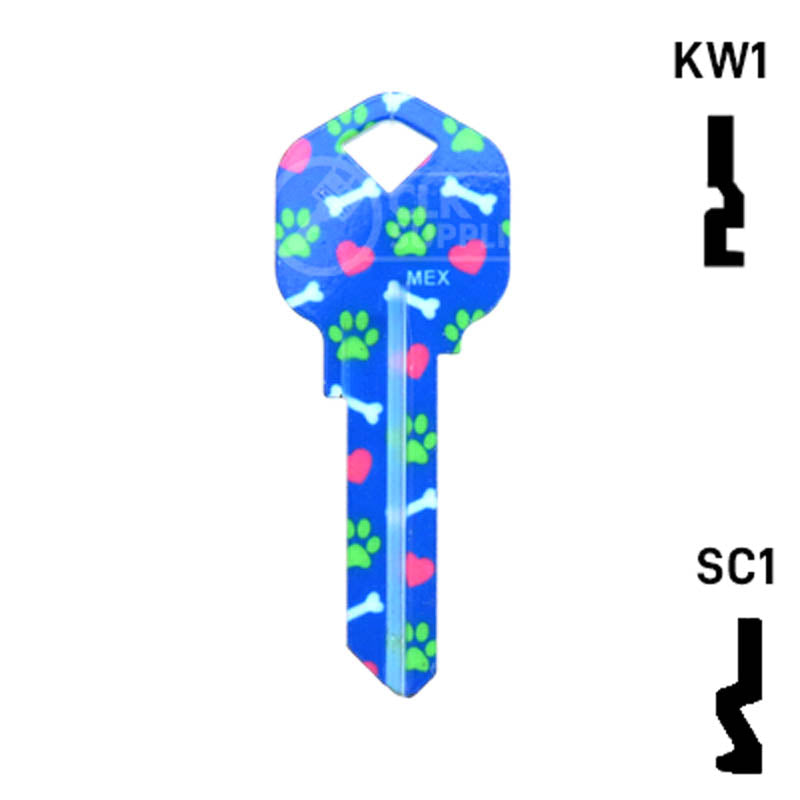 Happy Keys- German Shepherd Key (Choose Keyway) Residential-Commercial Key Howard Keys