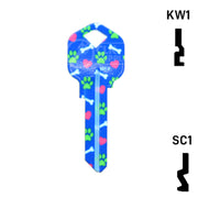 Happy Keys- German Shepherd Key (Choose Keyway) Residential-Commercial Key Howard Keys