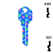 Happy Keys- German Shepherd Key (Choose Keyway) Residential-Commercial Key Howard Keys