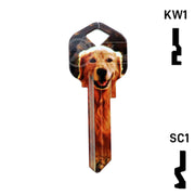 Happy Keys- Golden Retriever Key (Choose Keyway) Residential-Commercial Key Howard Keys