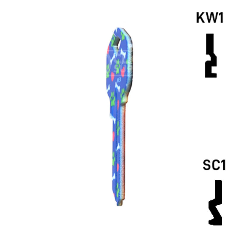 Happy Keys- Golden Retriever Key (Choose Keyway) Residential-Commercial Key Howard Keys