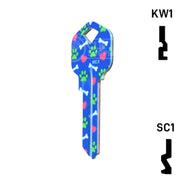 Happy Keys- Golden Retriever Key (Choose Keyway) Residential-Commercial Key Howard Keys