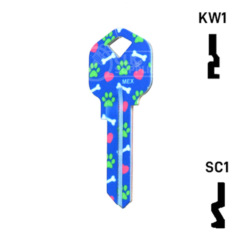 Happy Keys- Golden Retriever Key (Choose Keyway) Residential-Commercial Key Howard Keys