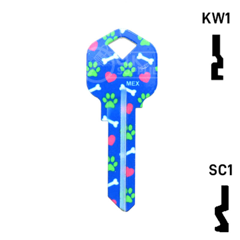 Happy Keys- Golden Retriever Key (Choose Keyway) Residential-Commercial Key Howard Keys