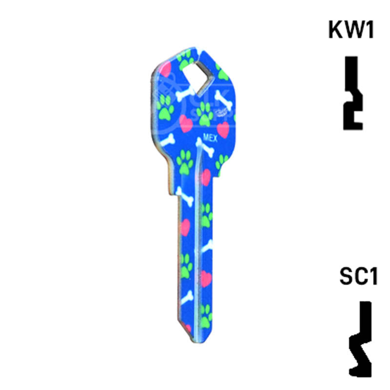Happy Keys- Golden Retriever Key (Choose Keyway) Residential-Commercial Key Howard Keys