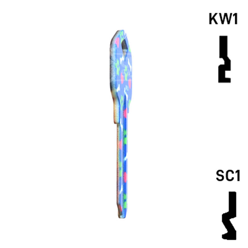 Happy Keys- Golden Retriever Key (Choose Keyway) Residential-Commercial Key Howard Keys