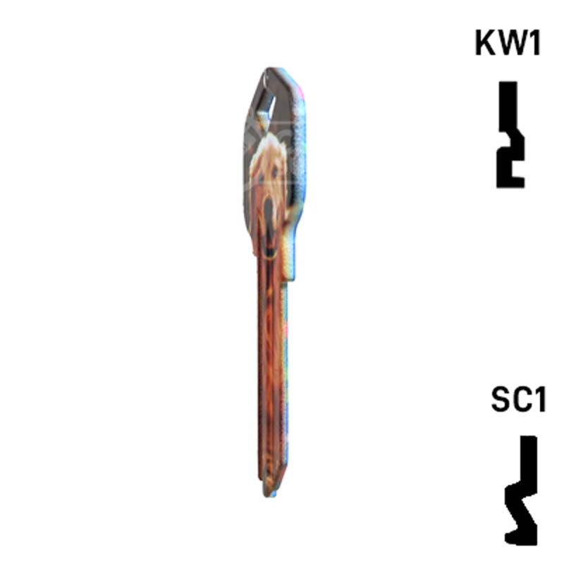 Happy Keys- Golden Retriever Key (Choose Keyway) Residential-Commercial Key Howard Keys