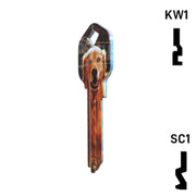 Happy Keys- Golden Retriever Key (Choose Keyway) Residential-Commercial Key Howard Keys