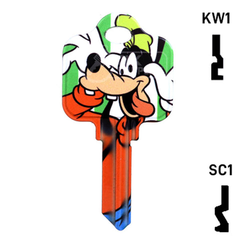 Happy Keys- Goofy Key (Choose Keyway) Residential-Commercial Key Howard Keys