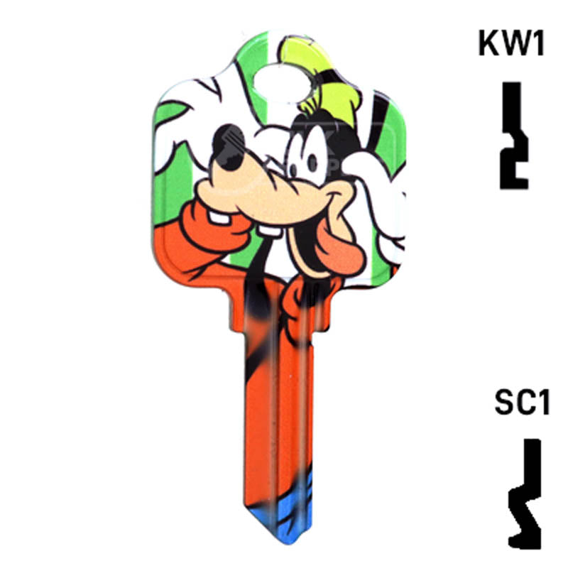Happy Keys- Goofy Key (Choose Keyway) Residential-Commercial Key Howard Keys