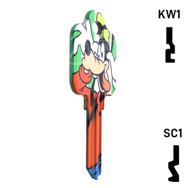 Happy Keys- Goofy Key (Choose Keyway) Residential-Commercial Key Howard Keys