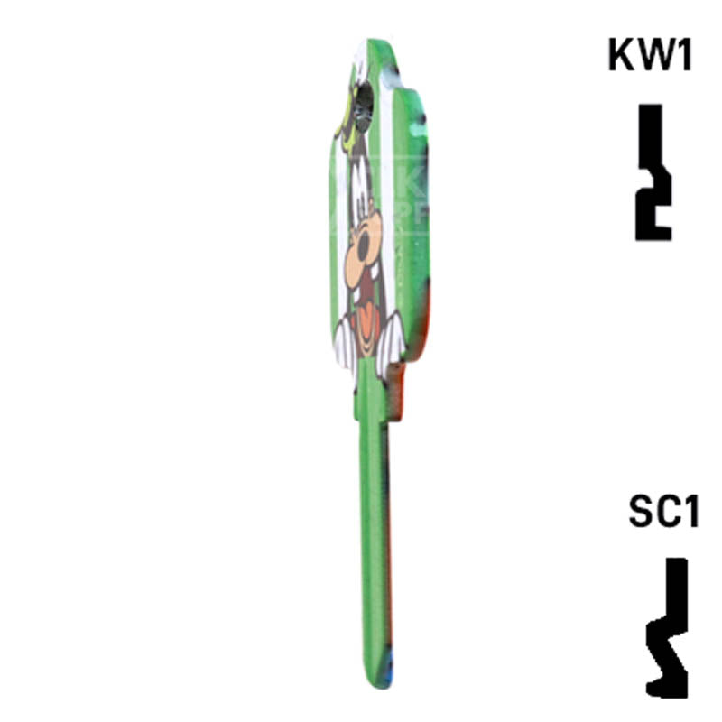Happy Keys- Goofy Key (Choose Keyway) Residential-Commercial Key Howard Keys