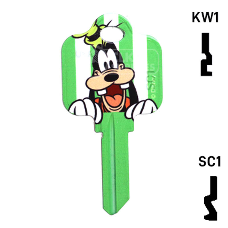 Happy Keys- Goofy Key (Choose Keyway) Residential-Commercial Key Howard Keys