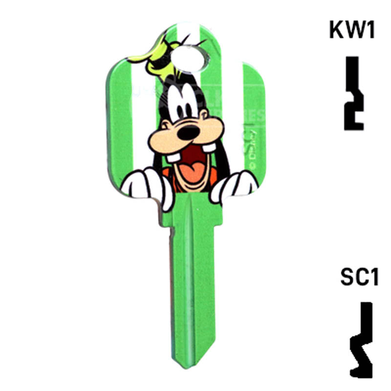 Happy Keys- Goofy Key (Choose Keyway) Residential-Commercial Key Howard Keys