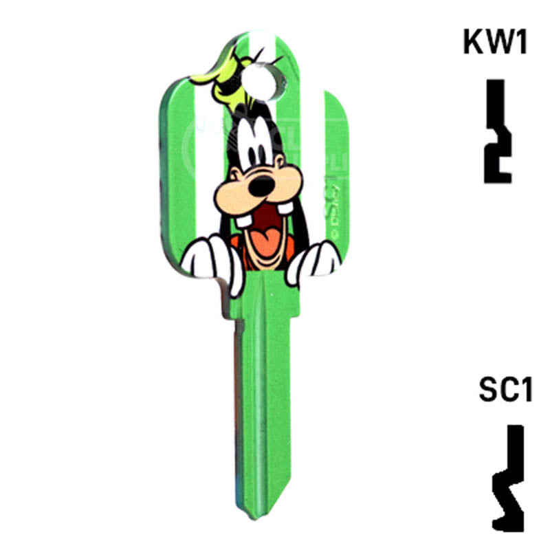 Happy Keys- Goofy Key (Choose Keyway) Residential-Commercial Key Howard Keys
