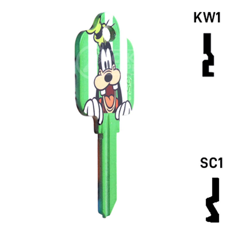 Happy Keys- Goofy Key (Choose Keyway) Residential-Commercial Key Howard Keys
