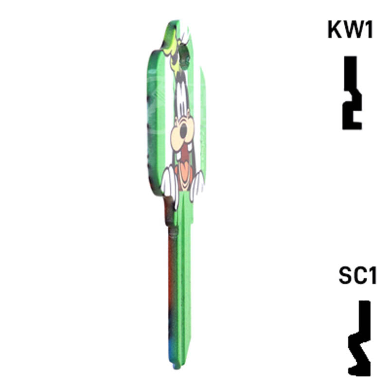 Happy Keys- Goofy Key (Choose Keyway) Residential-Commercial Key Howard Keys