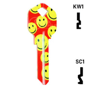 Happy Keys- Happy Faces Key (Choose Keyway) Residential-Commercial Key Howard Keys