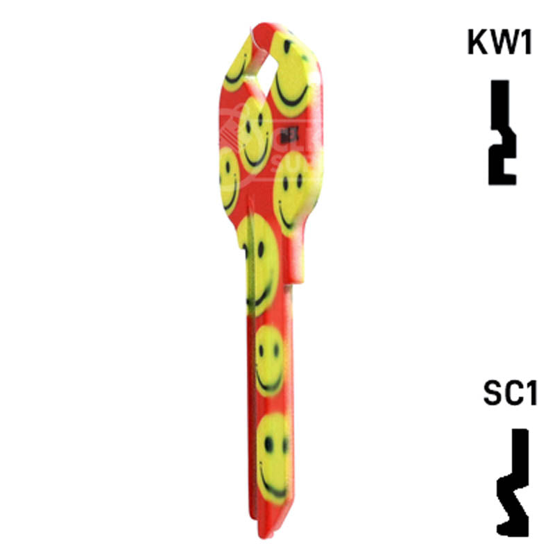 Happy Keys- Happy Faces Key (Choose Keyway) Residential-Commercial Key Howard Keys