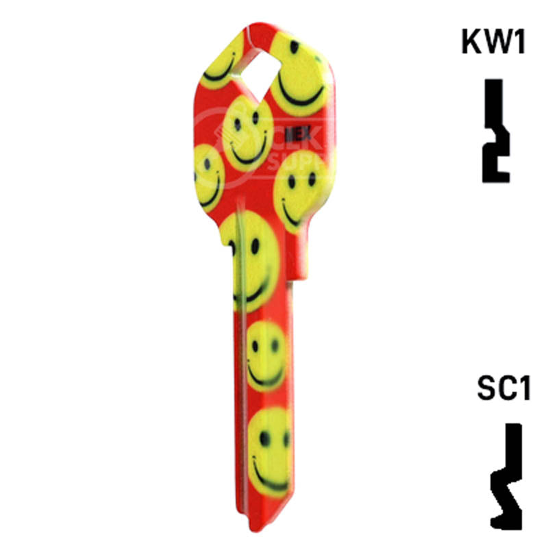 Happy Keys- Happy Faces Key (Choose Keyway) Residential-Commercial Key Howard Keys