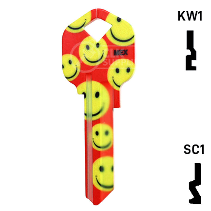 Happy Keys- Happy Faces Key (Choose Keyway) Residential-Commercial Key Howard Keys