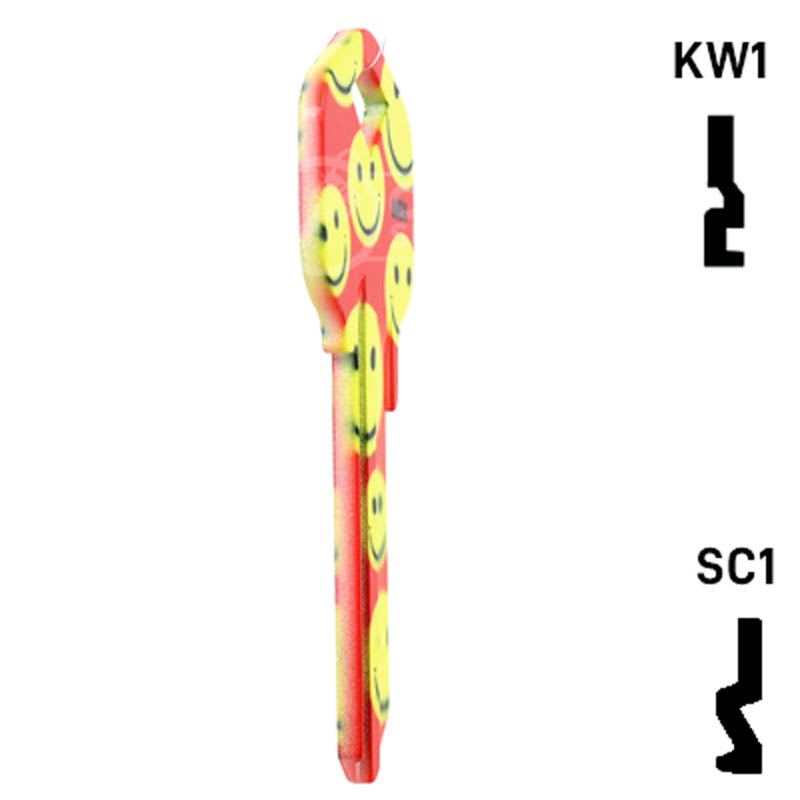Happy Keys- Happy Faces Key (Choose Keyway) Residential-Commercial Key Howard Keys