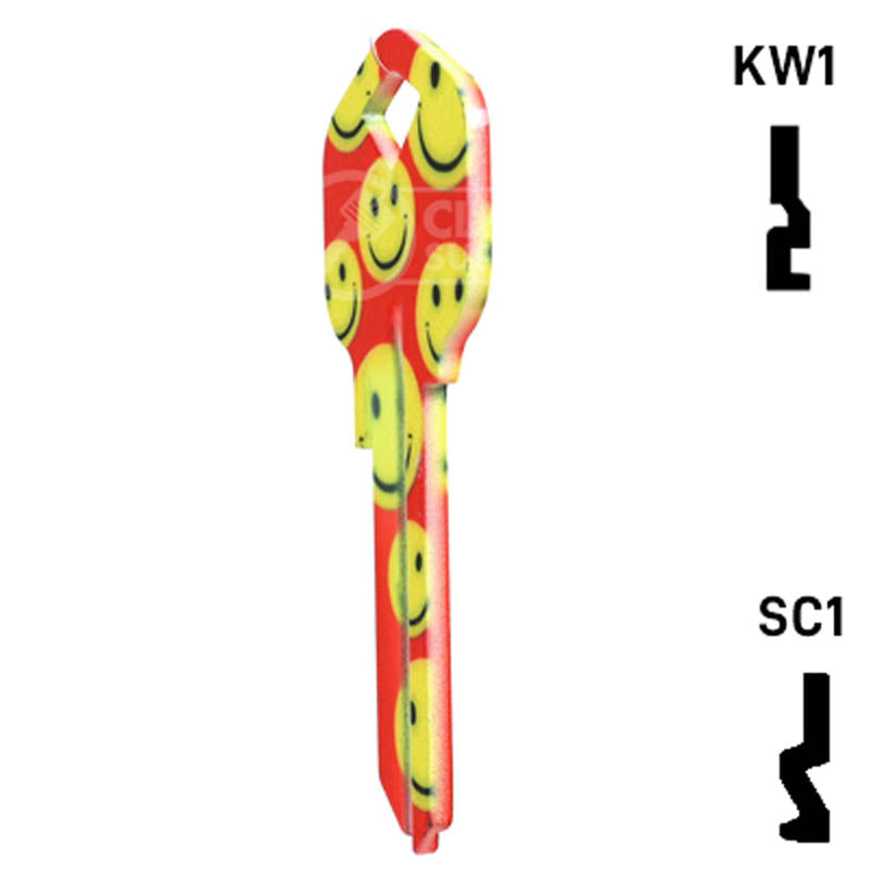 Happy Keys- Happy Faces Key (Choose Keyway) Residential-Commercial Key Howard Keys