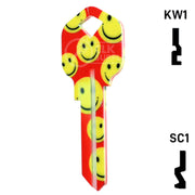 Happy Keys- Happy Faces Key (Choose Keyway) Residential-Commercial Key Howard Keys