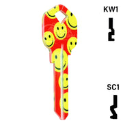 Happy Keys- Happy Faces Key (Choose Keyway) Residential-Commercial Key Howard Keys