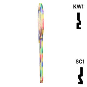 Happy Keys- Hearts Key (Choose Keyway) Residential-Commercial Key Howard Keys