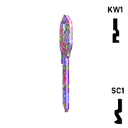Happy Keys- Hibiscus Flowers Key (Choose Keyway) Residential-Commercial Key Howard Keys