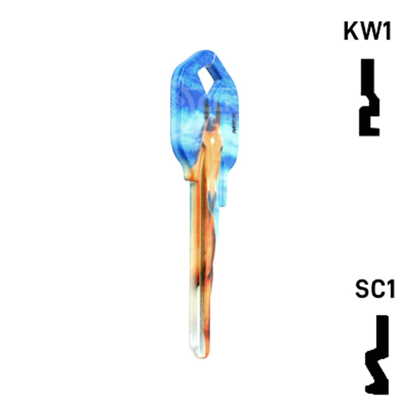 Happy Keys- Horse Key (Choose Keyway) Residential-Commercial Key Howard Keys