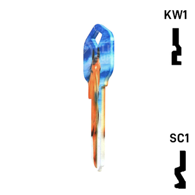 Happy Keys- Horse Key (Choose Keyway) Residential-Commercial Key Howard Keys