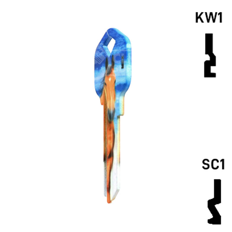 Happy Keys- Horse Key (Choose Keyway) Residential-Commercial Key Howard Keys
