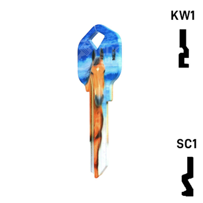 Happy Keys- Horse Key (Choose Keyway) Residential-Commercial Key Howard Keys