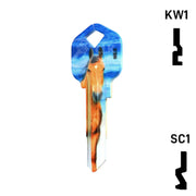 Happy Keys- Horse Key (Choose Keyway) Residential-Commercial Key Howard Keys