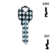 Happy Keys- Houndstooth Key (Choose Keyway) Residential-Commercial Key Howard Keys